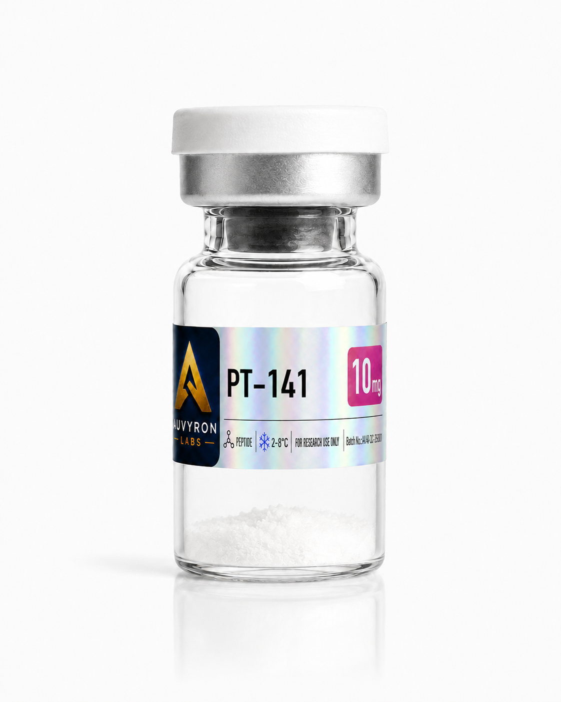 Supplied AUVYRON vial photograph: PT-141 10 mg